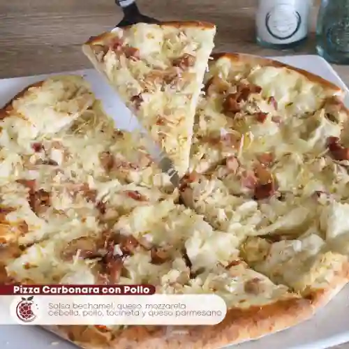 Pizza Carbonara con Pollo
