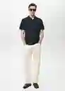 Camiseta Polo Rea Navy Talla M Hombre Mango