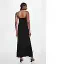 Falda Karib-A Negro Talla L Mujer Mango