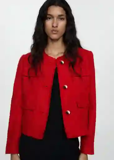 Chaqueta Wintour Rojo Talla S Mujer Mango