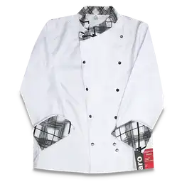 Aro Chaqueta De Chef Tela Gabardina Con Broches Talla Xl