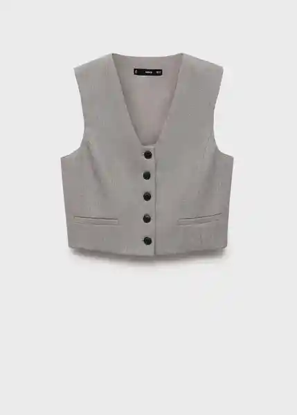 Chaleco Bowery2 Gris Talla XS  Mujer Mango