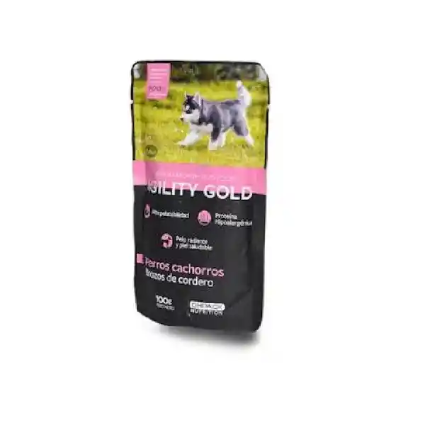 Agility Gold Alimento Para Perro Trozos Cordero Cachorro 1.2 Kg