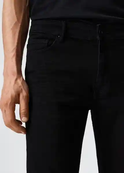 Pantalón Jean Jude Tejano Negro Talla 40 Hombre Mango