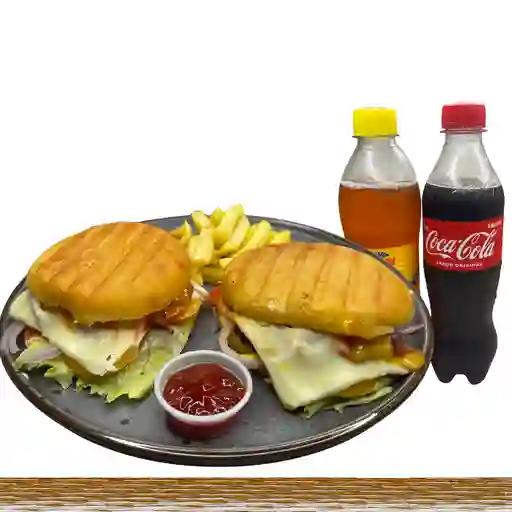 2 Donaburguer de pollo o carne