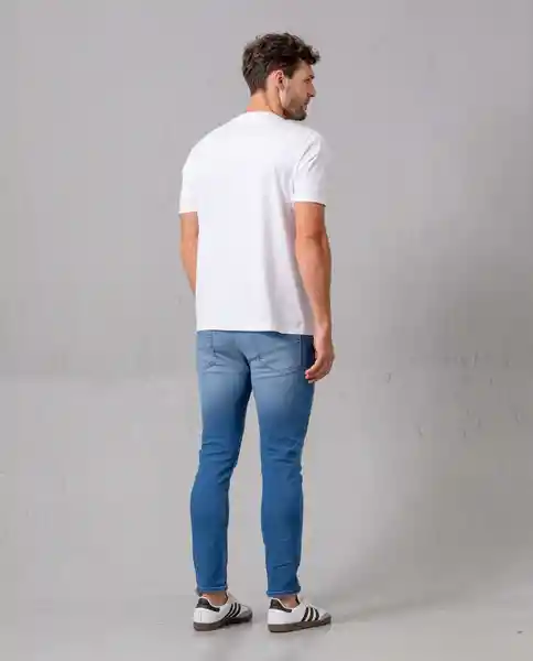 Jean Súper Slim Hombre Azul Denim Medio T 34 40566 Rifle