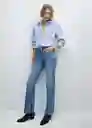 Pantalón Jean Elle Tejano Medio Talla 44 Mujer Mango