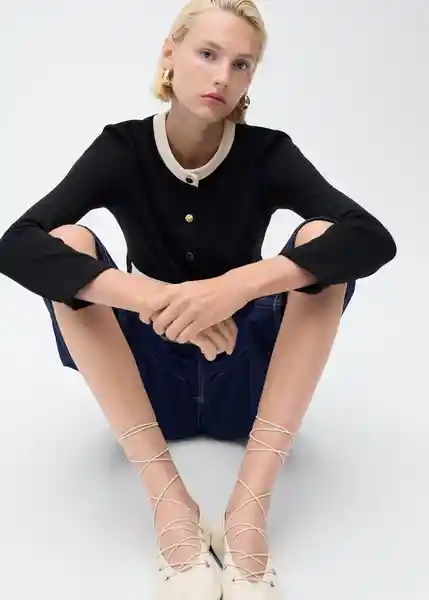Cárdigan Peri Negro Talla S Mujer Mango