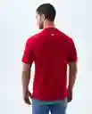 Camiseta Hombre Rojo Talla L 849F015 Americanino