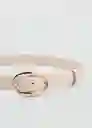 Cinturón Martina Crudo Talla M Mujer Mango