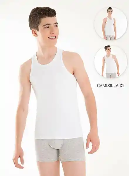 Gef Camiseta Sin Manga Duo Cadiz Blanco Talla 10