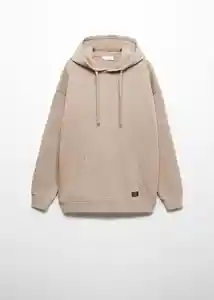 Buzo Sudadera Hoodie Beige Talla 18 Teen Niños Mango