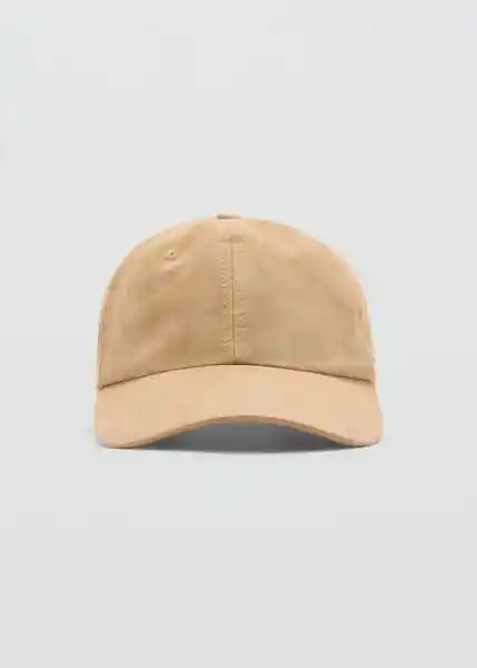 Gorra Suede Arena Hombre Mango