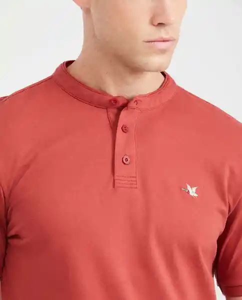 Camiseta Polo Ner# Neck Rojo Granate Oscuro XL Chevignon