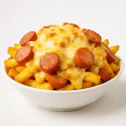 Salchipapa Gratinada