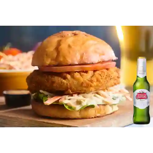 Combo Sándwich Veggie + Stella Artois Bot. 330ml
