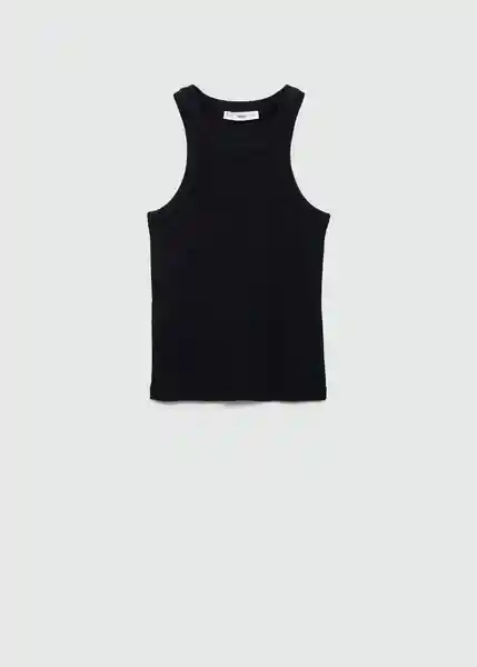 Top Boni Negro Talla S Mujer Mango