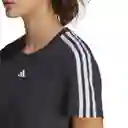 Adidas Camiseta Tr-es 3s T Mujer Negro Talla XS IC5039