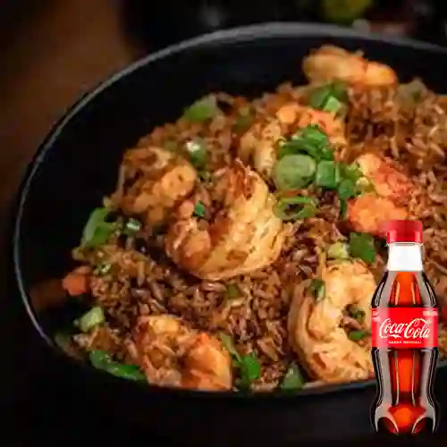 Combo Chow Fan Camarones + Coca Cola Original 250ML