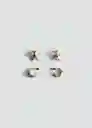 Pack Pendientes Trini Oro Talla 99 Mujer Mango