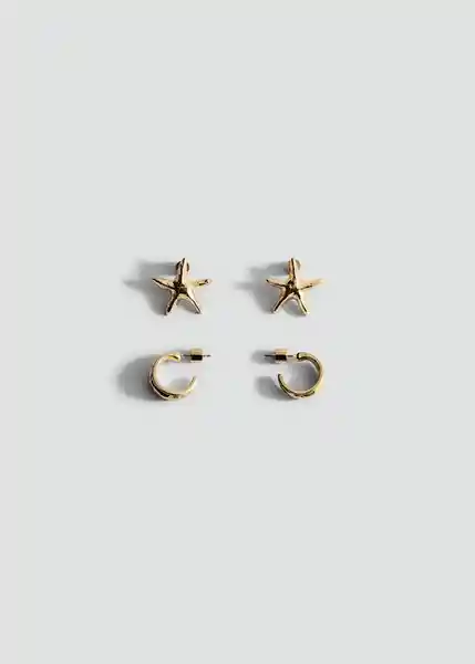 Pack Pendientes Trini Oro Talla 99 Mujer Mango