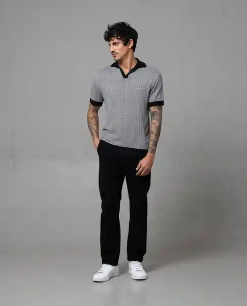 Camisa Tipo Polo Hombre Negro Talla XXL 192G000 Rifle