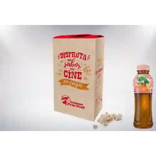 Combo crispetas 250 oz+ fuze tea durazno