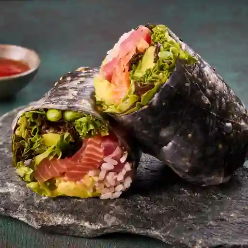 Roll harumaki atún y salmón