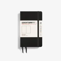 Leuchtturm1917 Cuaderno Pequeño Blanca Negro Hc