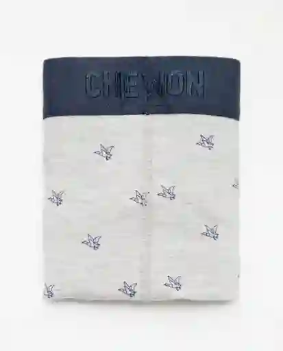 Bóxer Timeless Gris Plomo Claro Talla L Chevignon