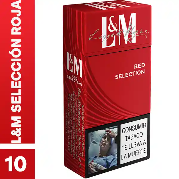 L&M Selección Roja x 10 Cigarrillos