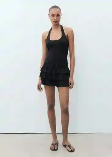 Vestido Giuseppe Negro Talla M Mujer Mango