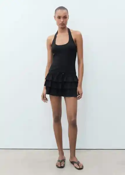 Vestido Giuseppe Negro Talla M Mujer Mango