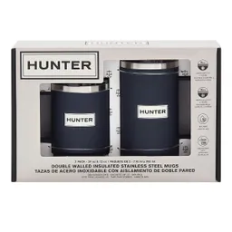 Hunter Juego de Tazas Para Café Con Tapa en Acero Inoxidable