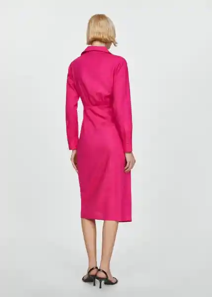 Vestido Carola Fucsia Talla 28 Mujer Mango