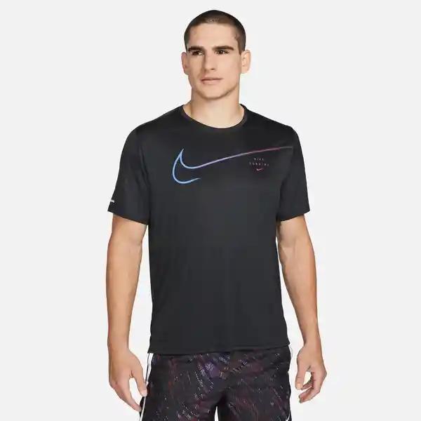 Nike Camiseta M Df Uv Run Dvn Miler Gx Negro L Ref: DM4811-010