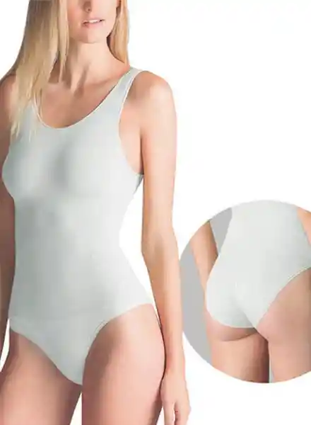 Tall Body Invisible Tanga Mujer Blanco a L-XL