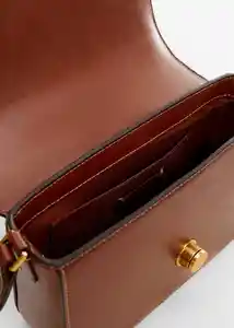 Bolso M Luxor Cuero Talla 99 Mujer Mango