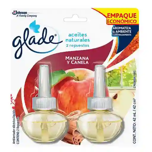 Glade Pack Repuesto Ambientador Aroma Manzana y Canela