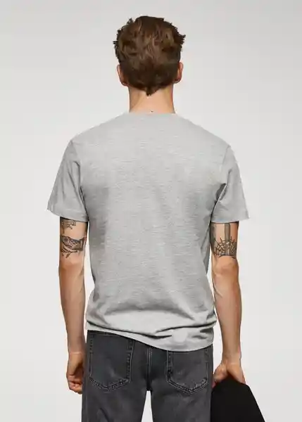 Camiseta Cherlo Gris Medio Vigoré Talla L Hombre Mango