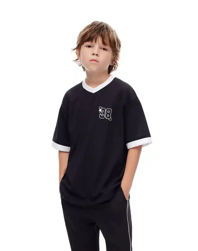 Camiseta Manga Corta Silueta Amplia Kids Masculino Lipon Kd Gef