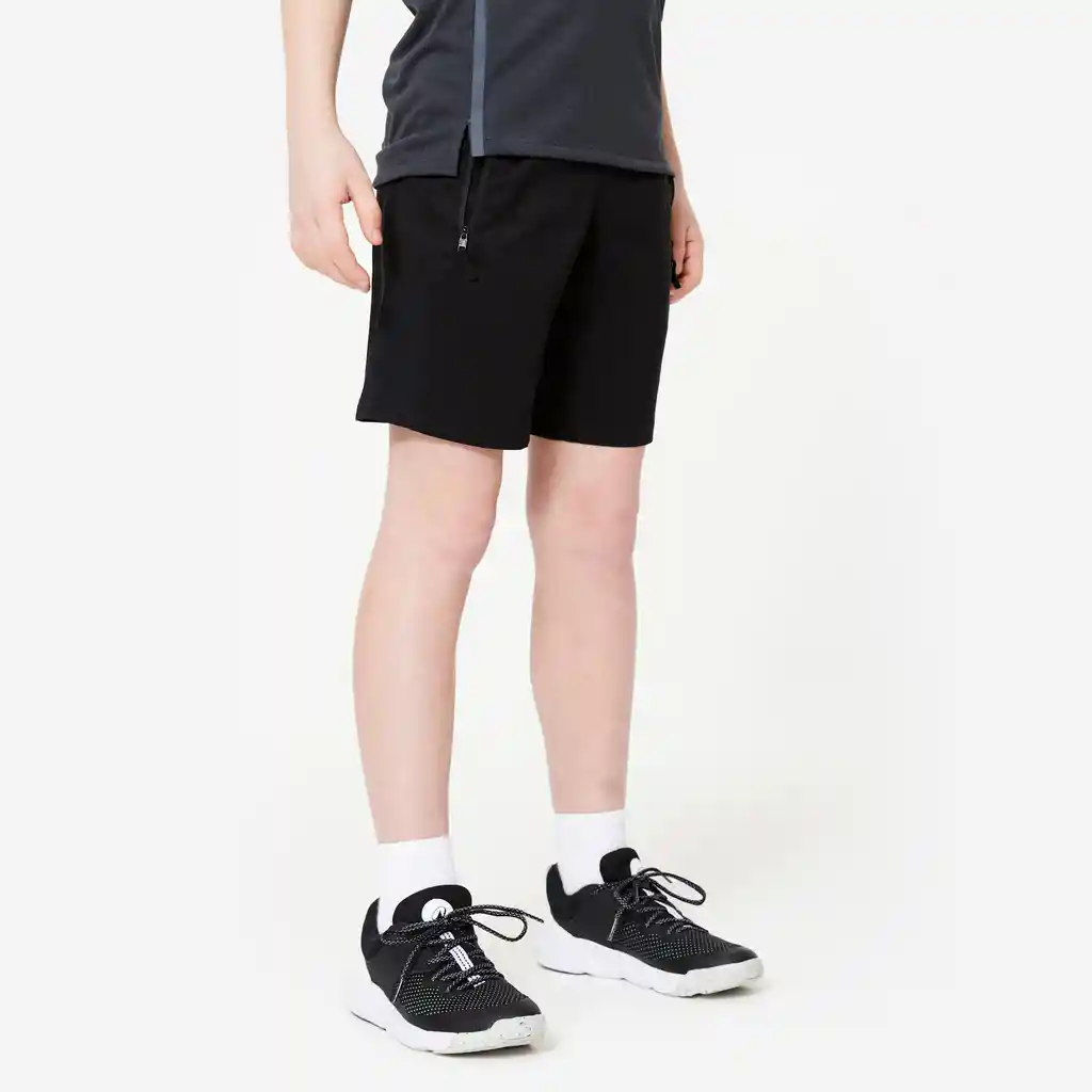 Pantaloneta Transpirable Para Niños De 10-11 Años - Negro