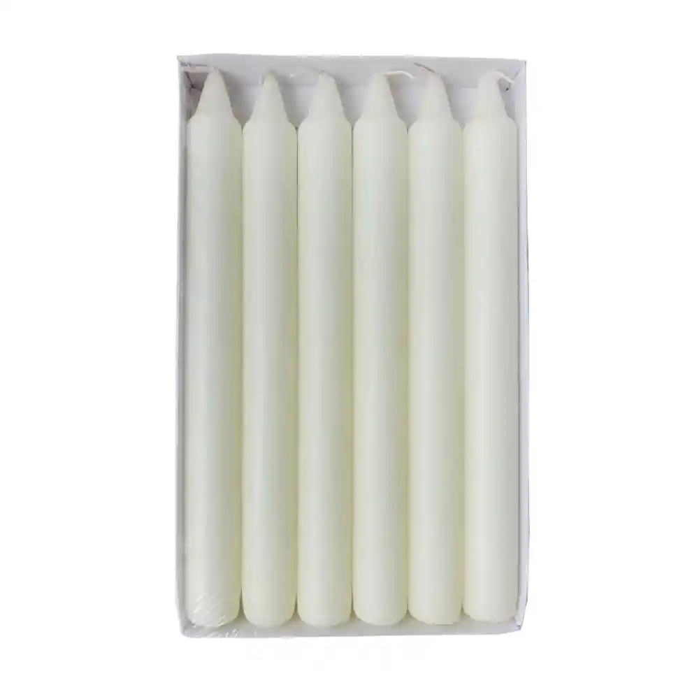 Pack Velas Krea Candelabro Taupe 6 Piezas
