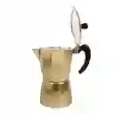 Cafetera Moka Dorada Ambiente Gourmet