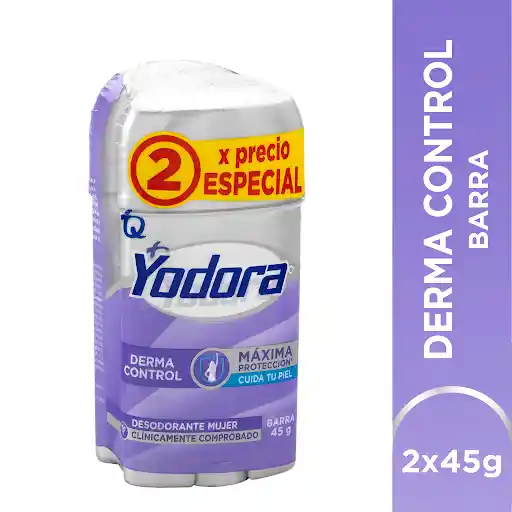 Yodora Desodorante Derma Control Mujer en Barra
