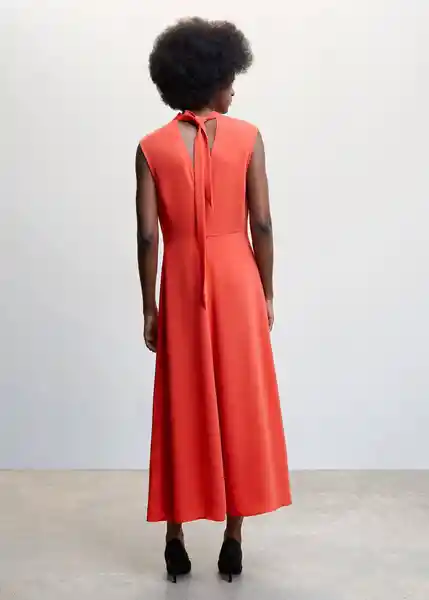 Vestido Letizia Coral Talla 18 Mujer Mango