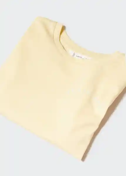 Camiseta Isla Amarillo Talla 70 Niños Mango