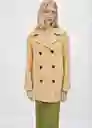 Abrigo Modena Camel Talla M Mujer Mango