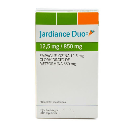 Jardiance Duo Empagliflozina + Metformina 12.5mg/ 850 Mg Boehringer Caja