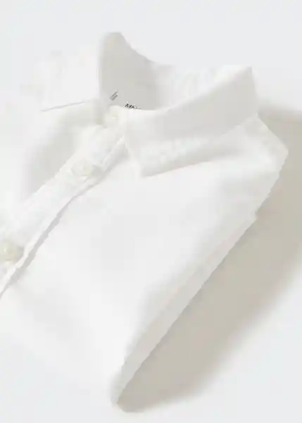 Camisa Oxfordb Blanco Talla 69 Niños Mango